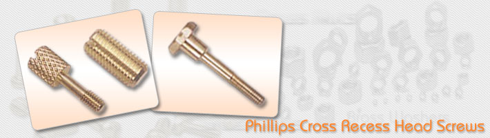  Phillips Cross Recess Head Screws